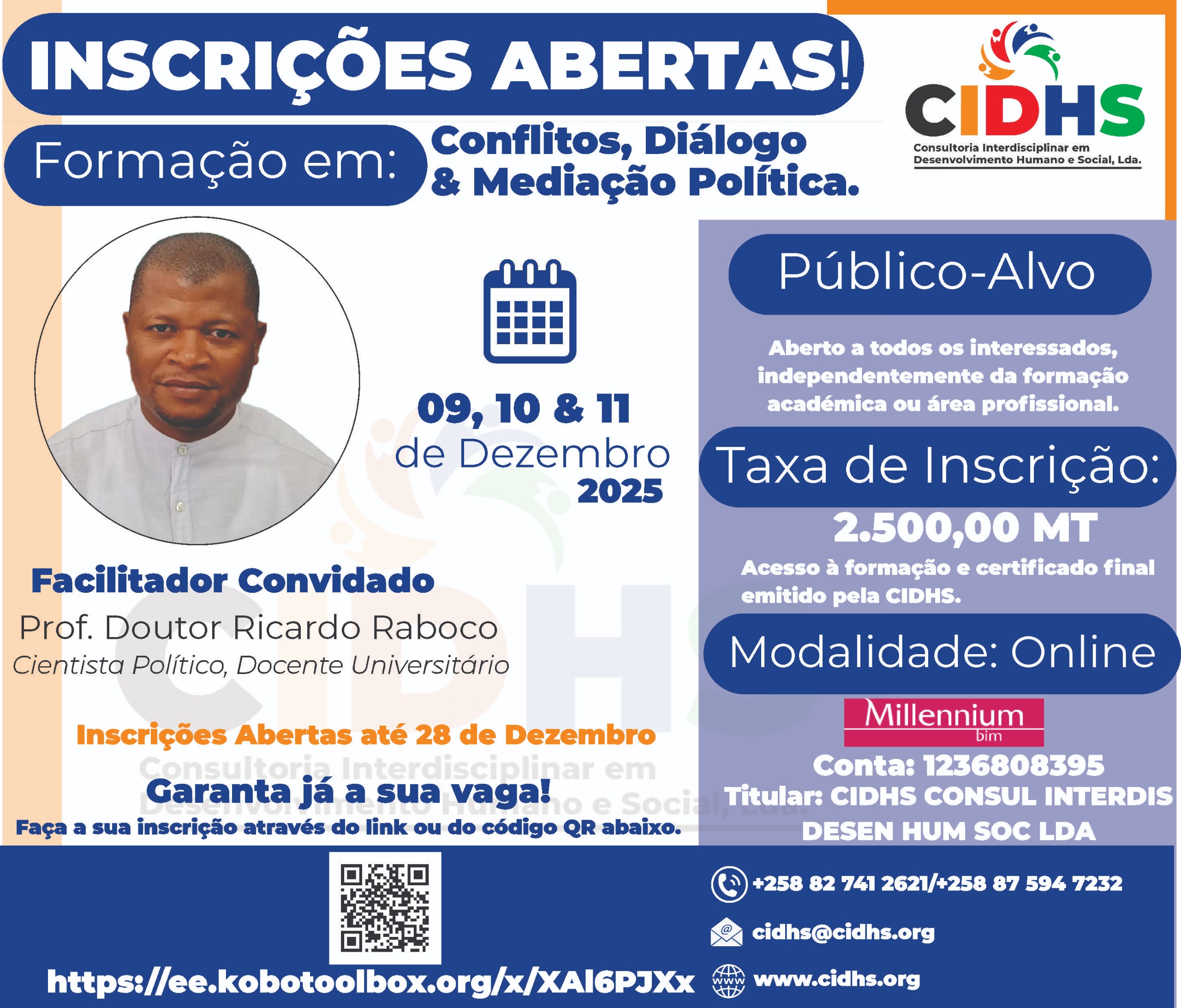 Formação: Conflitos, Diálogo e Mediação Política